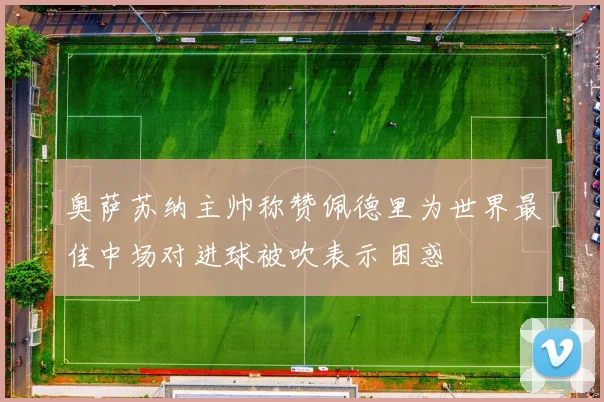 奥萨苏纳主帅称赞佩德里为世界最佳中场对进球被吹表示困惑