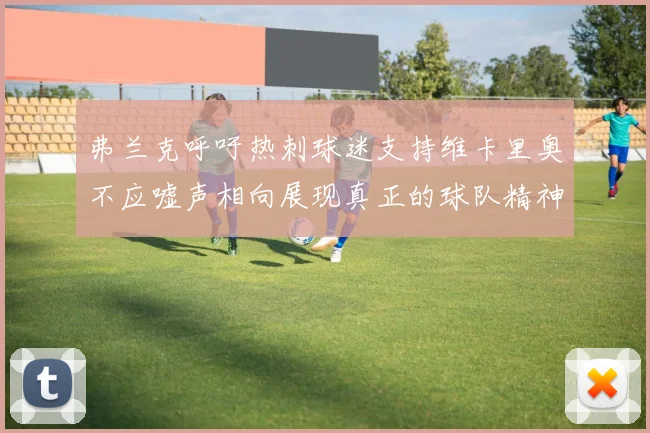 弗兰克呼吁热刺球迷支持维卡里奥不应嘘声相向展现真正的球队精神